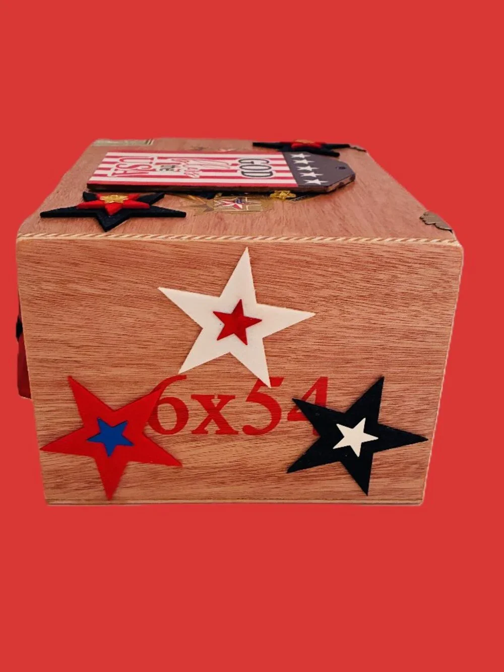 SUEÑOS de Saundra Upcycled, American Standard Cigar Box, ARTFUL STORAGE